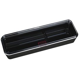 Pearl Metal HB-2912 Cutlery Case with Lid, Black, Made in Japan, Made in Tsubame Sanjo