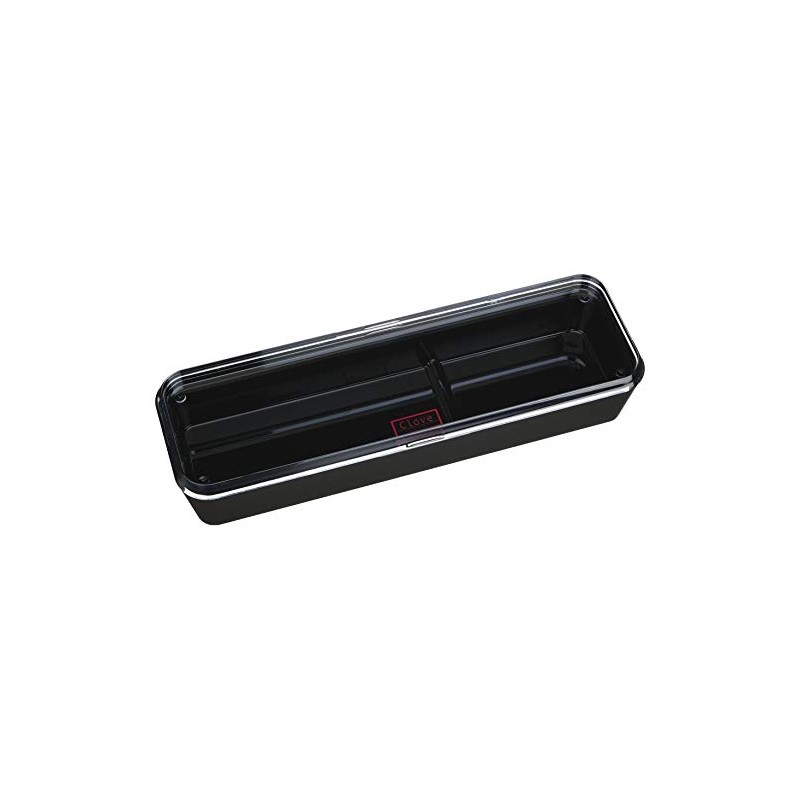 Pearl Metal HB-2912 Cutlery Case with Lid, Black, Made in