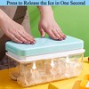 Ninyoon 1 Second Release Ice Cube Tray with Lid and