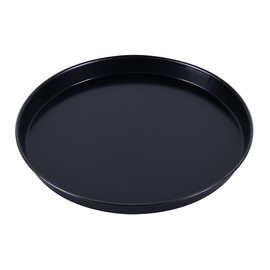 Paderno 11740–32 Eisen Pizza Pfanne, runde Backform, für Pizza, Focaccia, Kuchen, Hochtemperaturbeständig bis 280°, Karbon, 32 cm, Blau