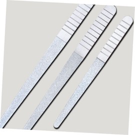 Ipetboom 6Pcs Double-sided Nail Sander for Manicure Pedicure Stainless Steel Nail Grinder Sanding Tool for Nail Art Grinding Professional Nail Filers