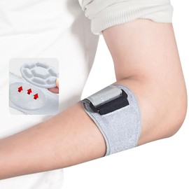 TOEECY 2 Stück Ellenbogenbandage Entlastung Stabilisierung des Ellenbogengelenks Tennisarm Bandagen Herren und Damen für Kraftsport im Gym(Grau)