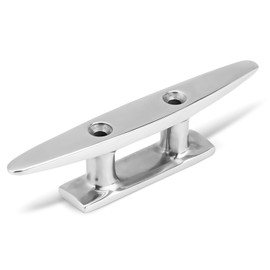 Frdhee Klampe Edelstahl 150mm, 2 Bohrungen Belegklampe aus Edelstahl rostfrei 316 Belegklampe Bootsklampe für Sonnensegel oder als Boot Zubehör