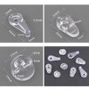 Glass Door Retainer Clips Kit for Cabinet Door, Glass Window,Offset