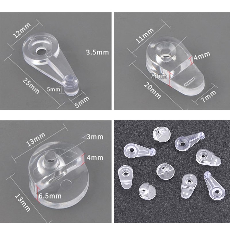 Glass Door Retainer Clips Kit for Cabinet Door, Glass Window,Offset
