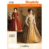 Simplicity Andrea Schewe Pattern 3782 Misses Elizabethan Costume Dresses Sizes