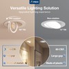 Amico 6 Pack 4 Inch 5CCT Gimbal LED Recessed Lighting,