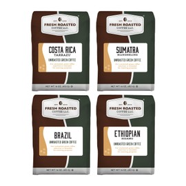 Fresh Roasted Coffee, Unroasted Adventurer Home Roasting Starter Kit, Kosher