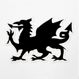 Decal Stickers of Welsh Dragon Premium Indoor (No Waterproof) Vinyl Decal Stickers for Laptop Phone Accessory Helmet Car Window Mug Tuber Cup Door Wall Decoration ANDVER391603aBL
