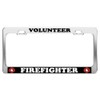 Product Express Volunteer Firefighter #2 CAR Accessories Chrome Steel TAG