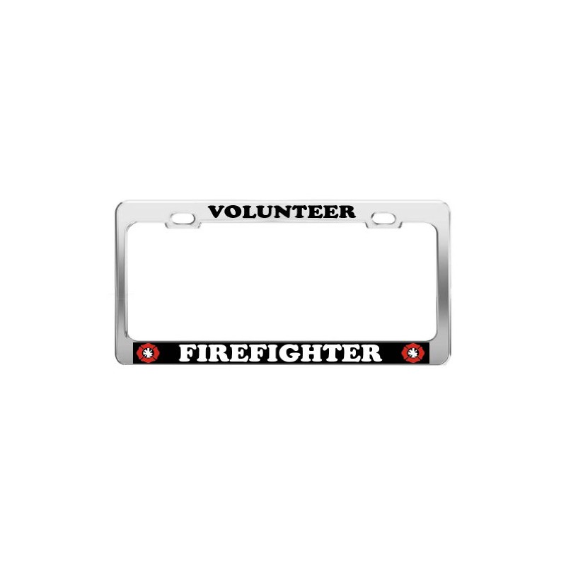 Product Express Volunteer Firefighter #2 CAR Accessories Chrome Steel TAG