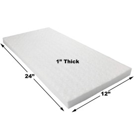 Lynn Manufacturing Ceramic Fiber Insulation, 1" Thick x 12" x 24", 2400F Fireproof Insulation Blanket, 3023E