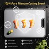 2 in 1 Pure Titanium Cutting Boards for Kitchen Chopping