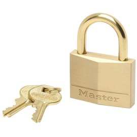 Master Lock 655EURD Key Padlock with Brass Body and Shackle, Gold, 6,8 x 5,5 x 1,4 cm