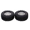 2PCS High Grip 2.2 Inch RC Rubber Tire Alloy Beadlock