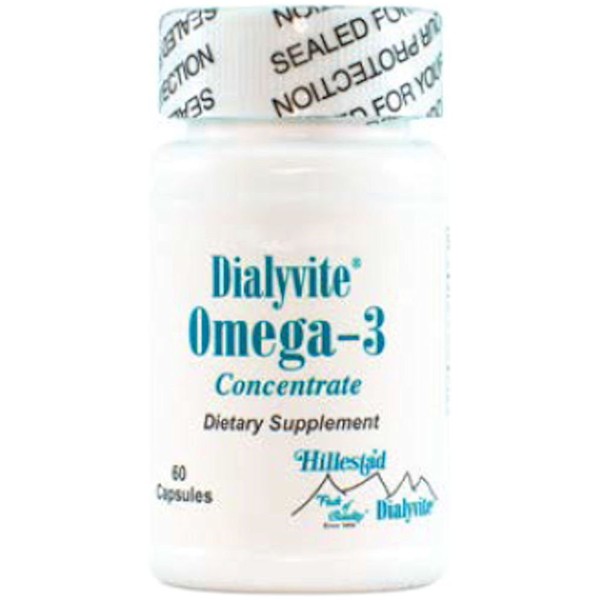Dialyvite - Omega-3 Concentrate Dietary Supplement - 120 Capsules