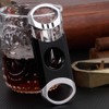 EEOUK Black Cigar Cutter & Cigar Holder Stainless Steel Guillotine