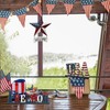 Linfevisi 4th of July Wooden USA Sign American Patriotic Table