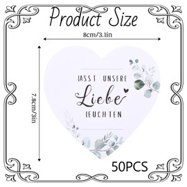 50 Stück Wunderkerzen Etiketten Wunderkerzen Karten Halter Doppelt Kärtchen Hochzeit für Hochzeit Party Jahrestag Parteien (Weiß)