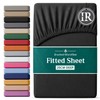 Imperial Rooms Super King Fitted Sheet 180x200cm, Black - Deep