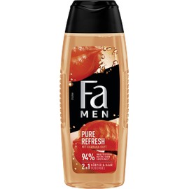 Fa Men 2-in-1 Body & Hair Shower Gel Pure Refresh with Guarana Fragrance, 250 ml