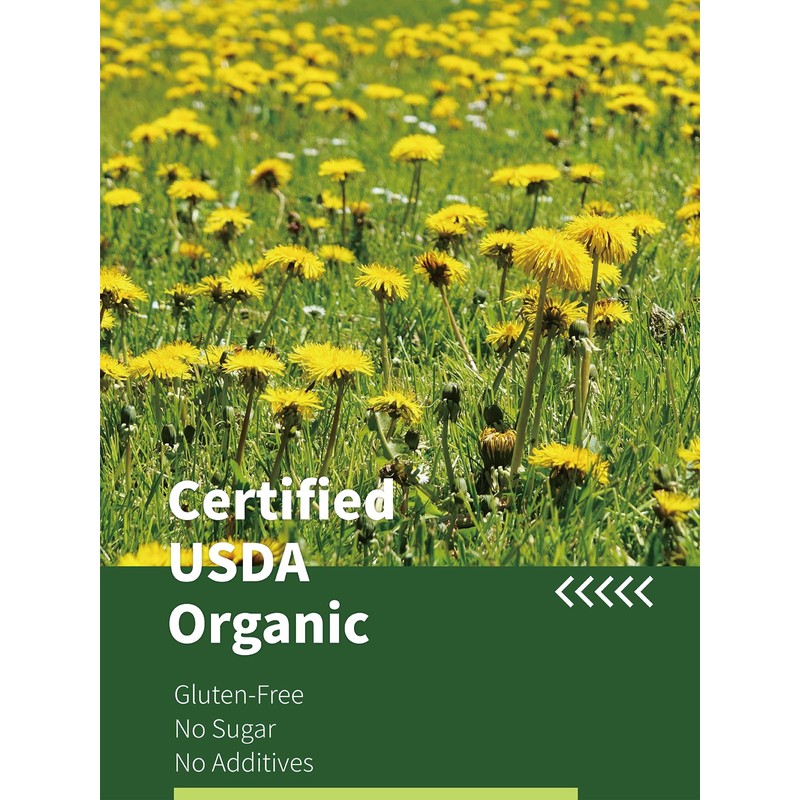 HYNTMYT Organic Roasted Dandelion Root Tea Bags, USDA Organic Tea,