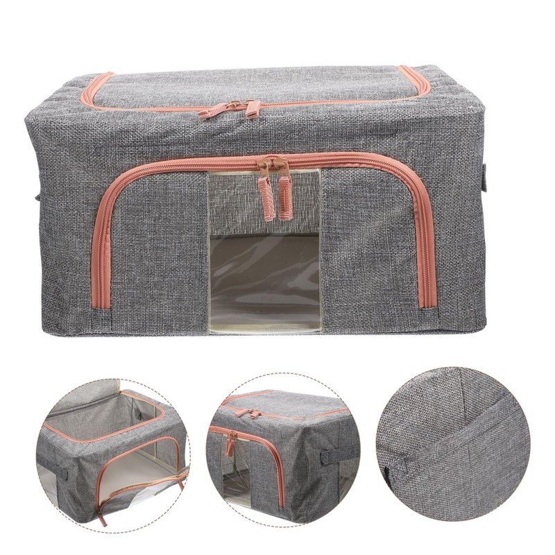 Outanaya Storage Bin for Closet Quilt Storage Case Comforter Organizer