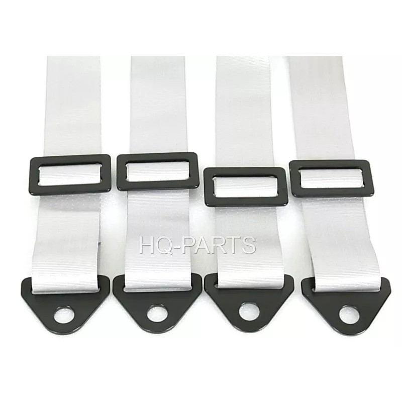 TANAKA 2 X TANAKA UNIVERSAL SILVER 4 POINT BUCKLE RACING