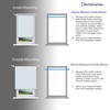 ShadePix Blackout Roller Window Shade Custom 16 x 72 Peaks