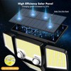 Tuffenough Solar Outdoor Lights with Motion Sensor - 2500LM Bright