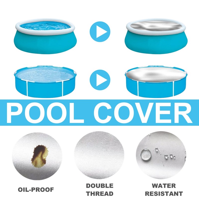 Round Swimming Pool Dust Cover Solar Heating Protector Dust Proof