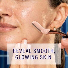 Schick Hydro Silk Dermaplaning Wand, herramienta dermataplaning con 6 cuchillas de recambio, herramienta de cuidado de la piel de estilo profesional