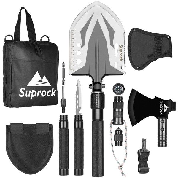 Suprock Survival Shovel High Carbon Steel Tactical Shovel
