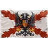 SERMILITAR Spanish Flag Bicefala Eagle Burgundy Leaf 5ft x 3ft