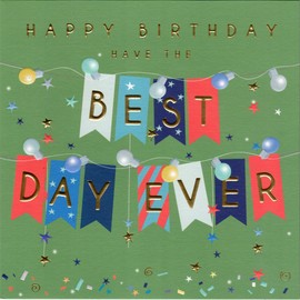 Belly Button Birthday (Colourful Green)