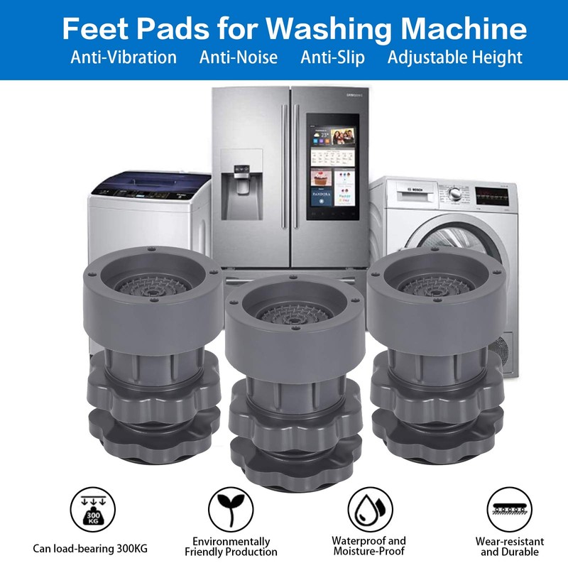 Washing Machine Anti Vibration Support Pads, Shock and Noise Cancelling