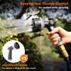RESTMO Full Shower Hose Nozzle, Metal Spray Nozzle for Garden