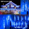 Lomotech Christmas Icicle Lights, 90 LED 20 Tubes 8 Modes