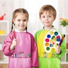 SOCOLER 2 Pack Kids Painting Apron, Toddler Art Smock Waterproof,Children