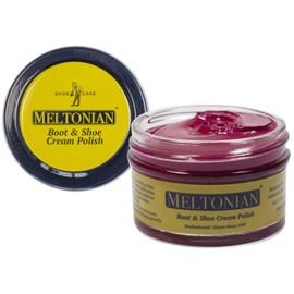 Meltonian Cream Shoe Polish - Boot Polish, Leather Shoe Polish Oil Based with Beeswax - Restores & Protects, 60+ Colors, Raspberry
