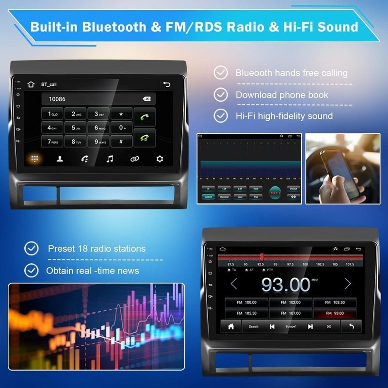 LeeKooLuu For Toyota Tacoma 2005-2013 Android 13 Car Stereo Radio