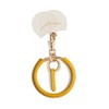 Hazel Daimaru Nasukan Mahorring Leather Key Chain, Women's, daisy