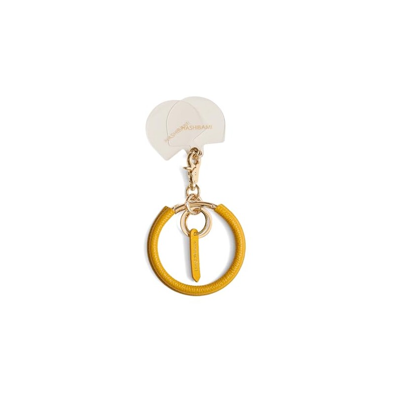 Hazel Daimaru Nasukan Mahorring Leather Key Chain, Women's, daisy