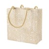 Caspari Pebble Small Square Gift Bag in Gold, 1 Count