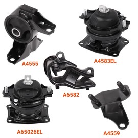 Engine Motor Mount &Transmission Mount Set of 5, Compatible with Honda Odyssey 2005-2006 V6 3.5L, OE: A4555 A4559 A65026EL A4583EL A6582