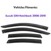 KPY Window Visor Compatible with Suzuki SX4 Hatchback 2008-2010, Rain