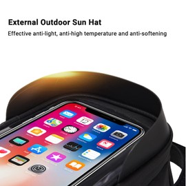 Bolsa para Bicicleta Impermeable, Bolsa Bicicleta Cuadro con Pantalla Táctil, Bicicleta Bolsa de Teléfono con Orificio para Auriculares, Bolsas de Bicicleta para Celular por Debajo de 6,5 Pulgadas