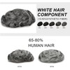 Prótesis Capilar Hombres Tupé(30mm Wave,22R_110%_FREE_8X10)
