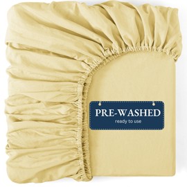 Fitted Sheet Double, Cocoon - Pre-Washed, Deep Pocket 14 inch (35 cm) - Easy Care - Soft Brushed Microfibre Fabric - Shrinkage and Fade Resistant - Bottom Sheet