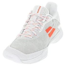 Babolat Women's Jet Tere All Court Shoe (White/Living Coral, 6)
